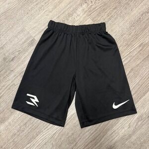 Nike 3 Brand Russell Wilson Kids Black Athletic Mesh Shorts Size M 10-12